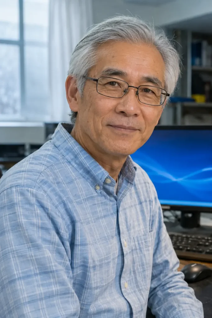 Gary beside his working computer after a power supply replacement
