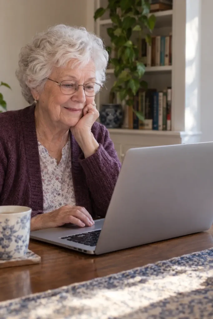 Margaret safely using her MacBook after unwanted browser-control profiles were removed